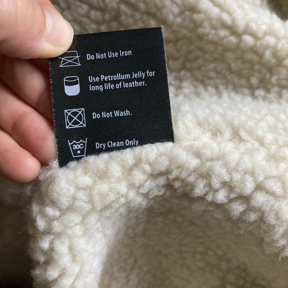 NWOT BIX13 Men's 46 Premium Quality Leather Coat Tom Hardy Bane Faux Shearling - Picture 7 of 16